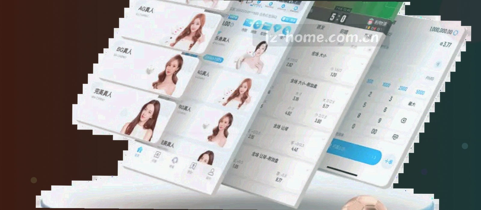 体育场俯瞰，绿茵场和观众席，天空有云